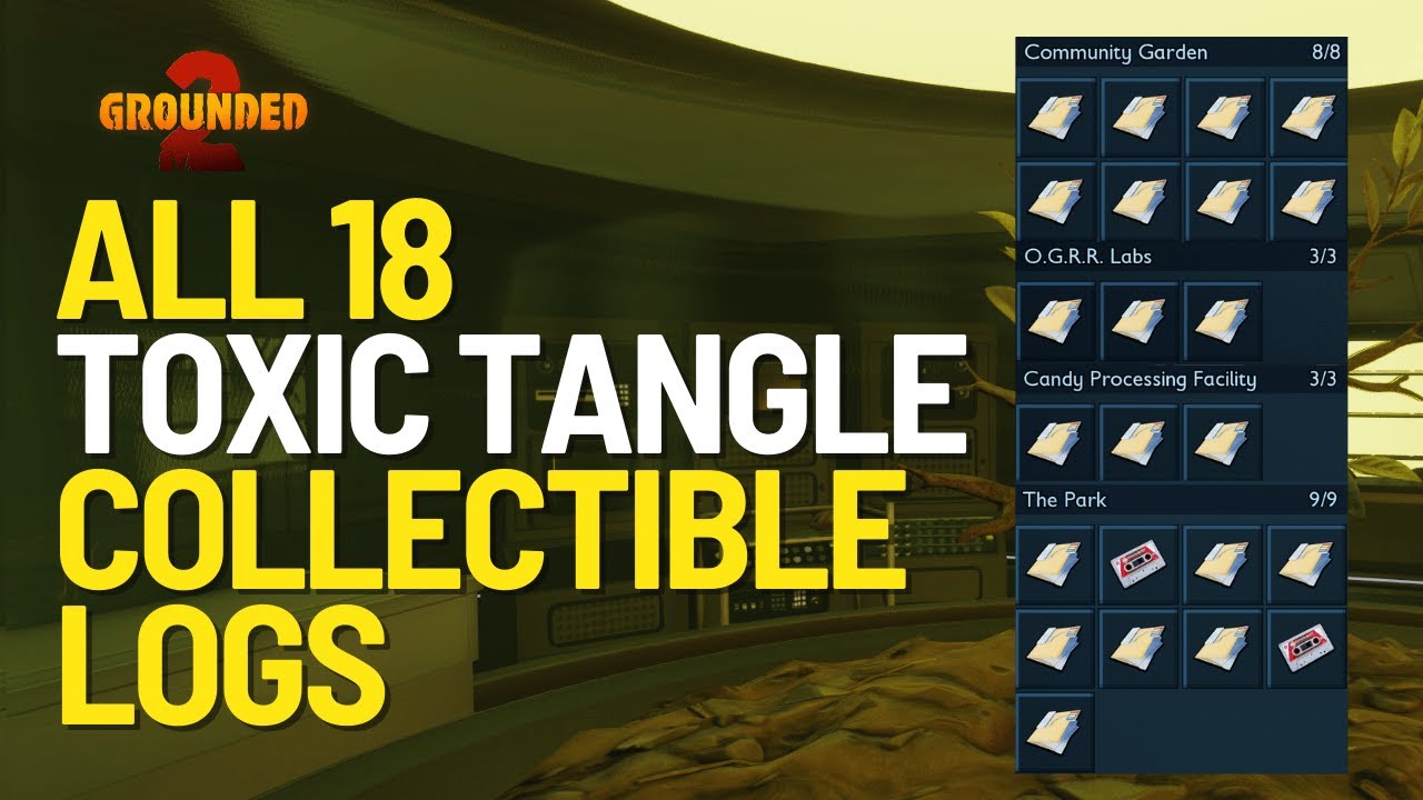 Все 18 коллекционных записей/журналов Toxic Tangle в Grounded 2 (обновление Toxic Tangle)