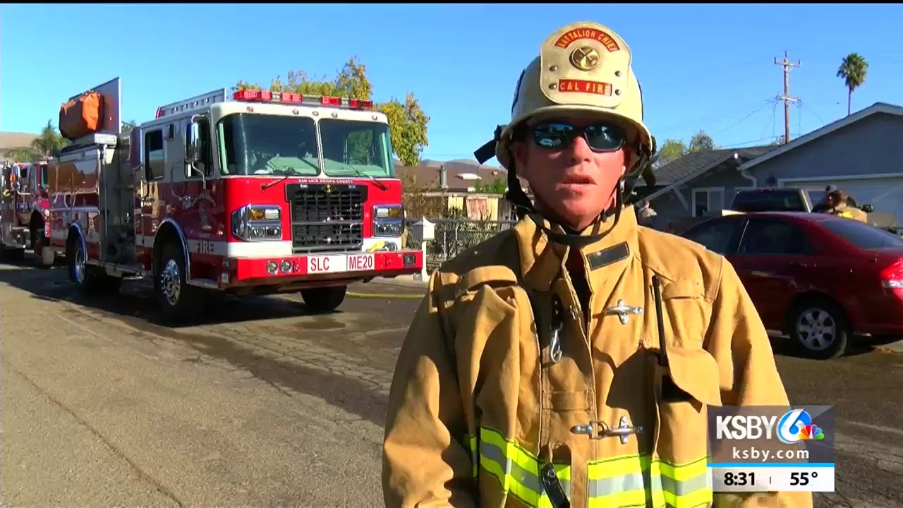 CAL FIRE SLO crews respond to Nipomo home fire, 1 hospitalized