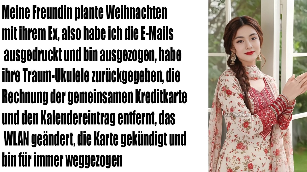 Sie plante Weihnachten mit ihrem Ex – also druckte ich die Mails und verschwand für immer