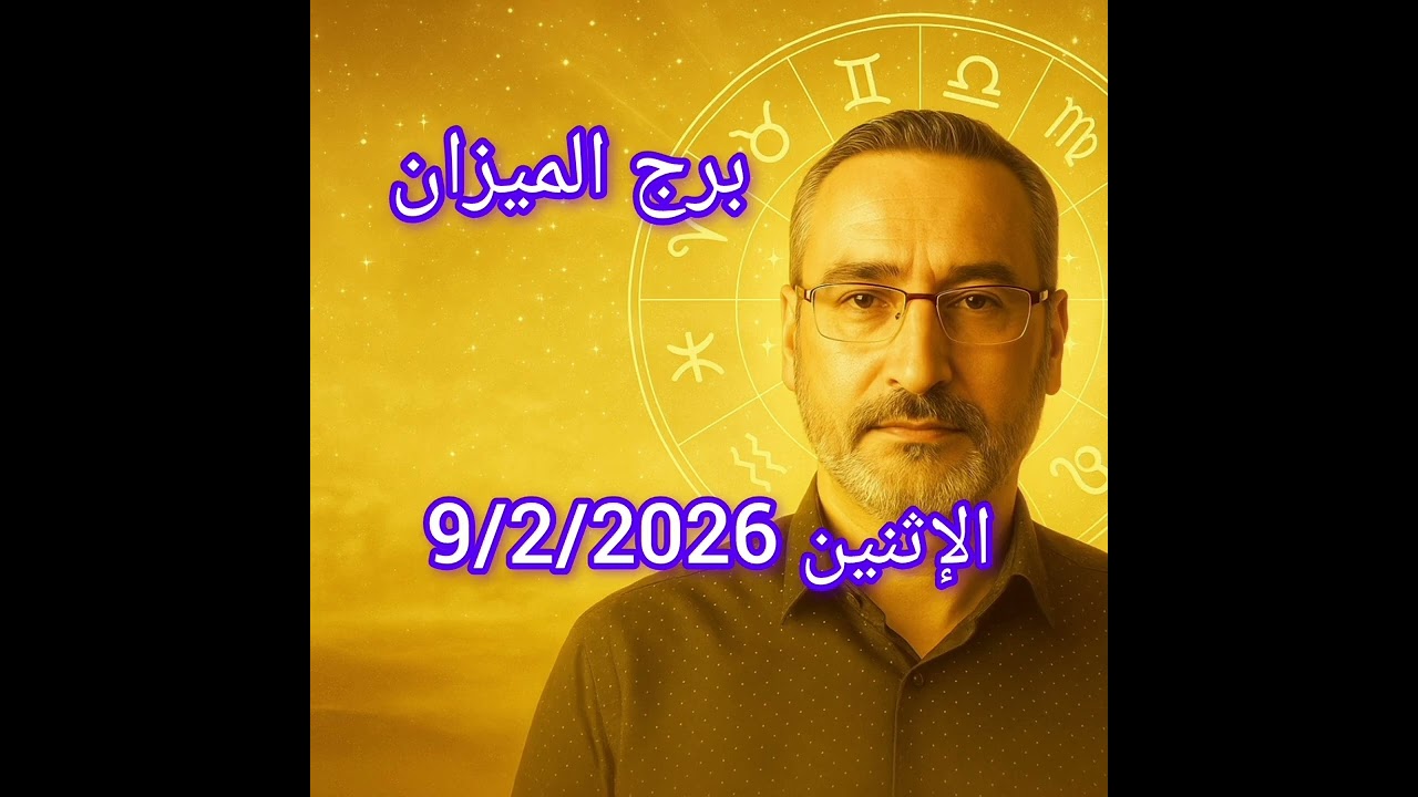 برج الميزان – اليوم الاثنين 9 / 2 / 2026