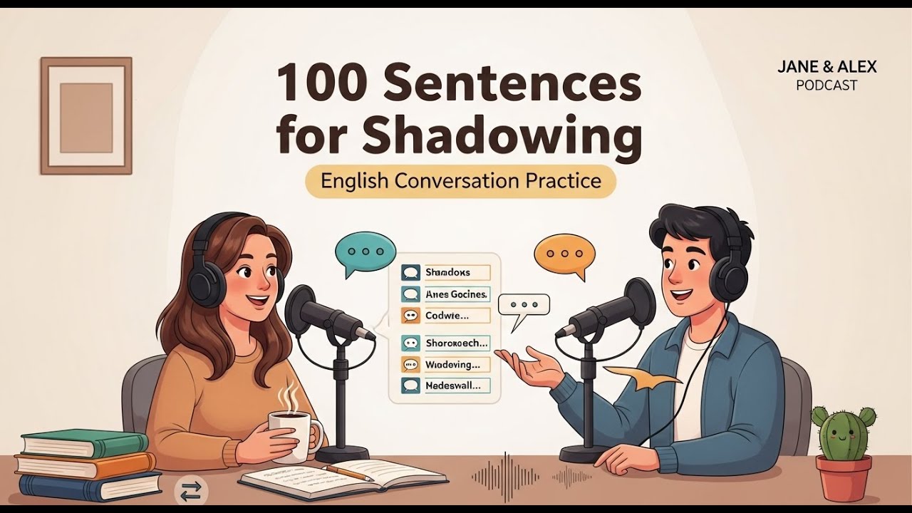 100 sentences for shadowing English Practice | English Conversation Practice | English Podcast
