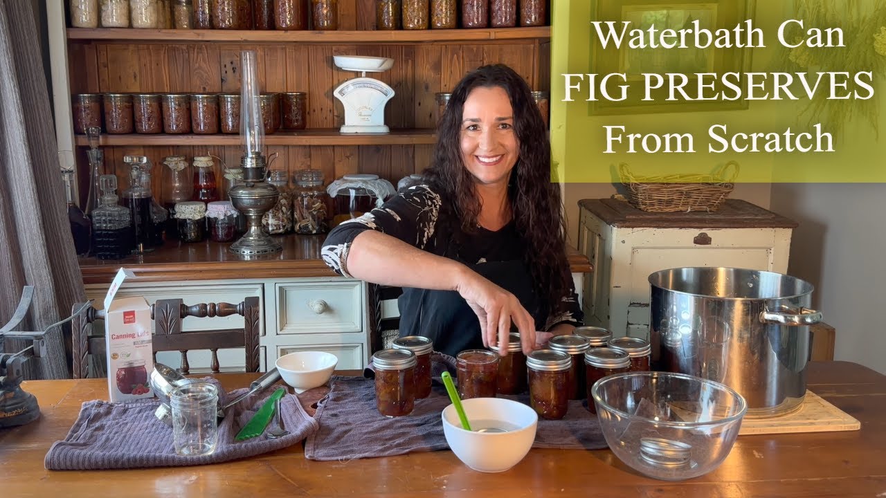 Make Fig Preserves and Waterbath Can / Canning Figs Preserve How To / Preserving Figs