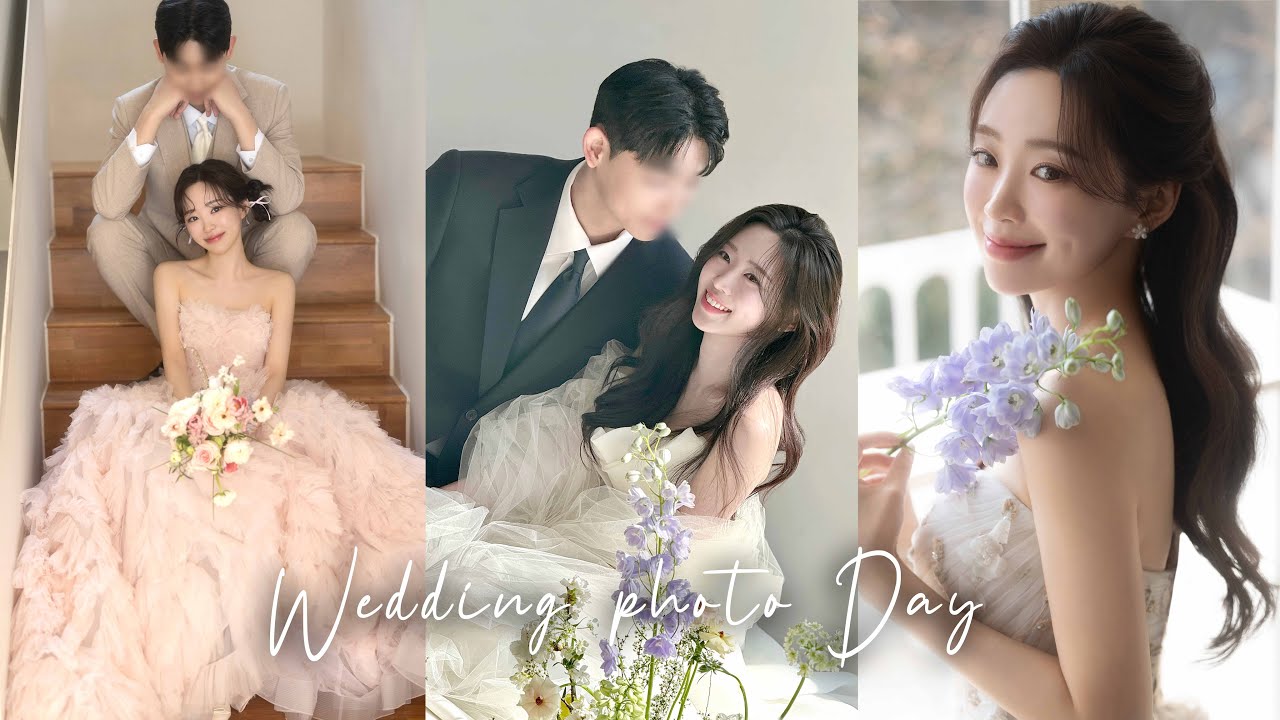 [VLOG] 하루 전날 싸우고 웨딩 촬영💍 이상형과 결혼해야 하는 이유🤦🏻&zwj;♀️ 촬영 꿀팁・준비물｜플레하우스・아벨바이케이・룰루 메이크업・로제뜨 플라워・헤어변형