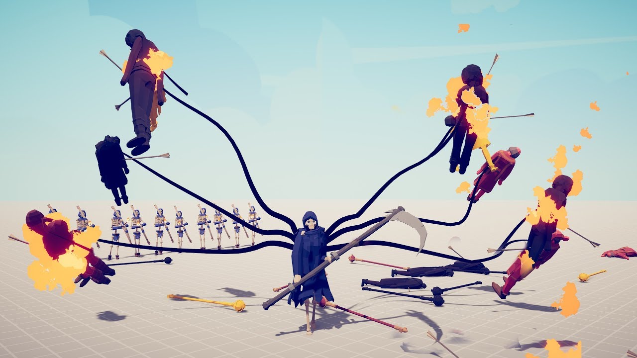 REAPER & 10x FIRE ARCHERS vs 10x EVERY UNIT - Totally Accurate Battle Simulator TABS