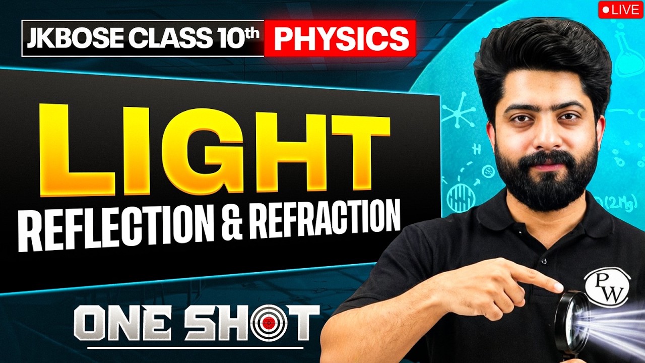 JKBOSE Class 10th Physics | Light - Reflection & Refraction | ONE SHOT Series 🎯 | JKBOSE Wallah