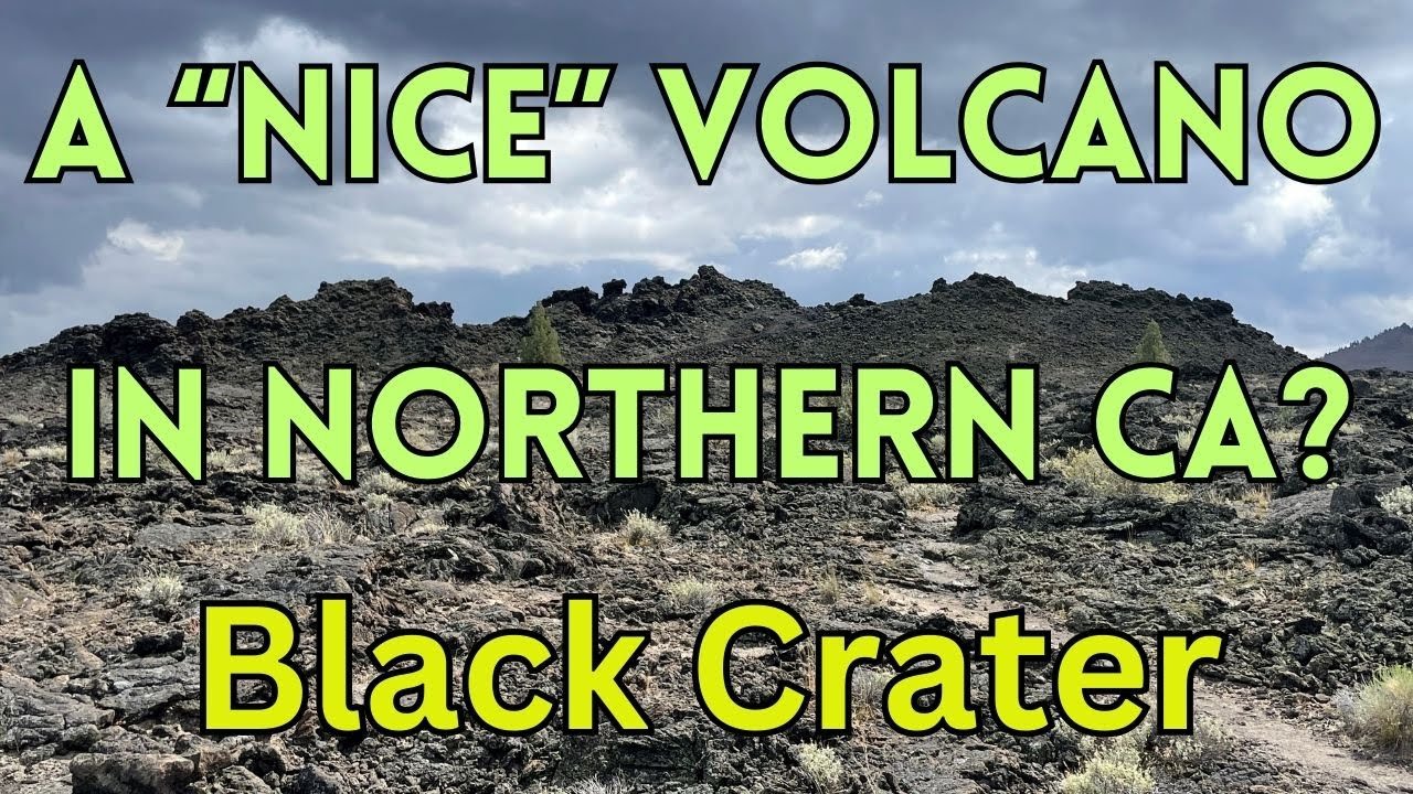 Black Crater: A Volcano in Lava Beds National Monument in Northern California