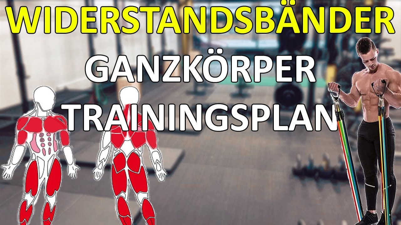 Ganzkörper Trainingsplan mit Widerstandsbändern - Fitness Band für Zuhause oder Unterwegs
