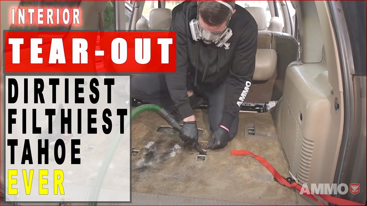 Detailing Dirtiest Car Ever! Seat Removal Chevy Tahoe