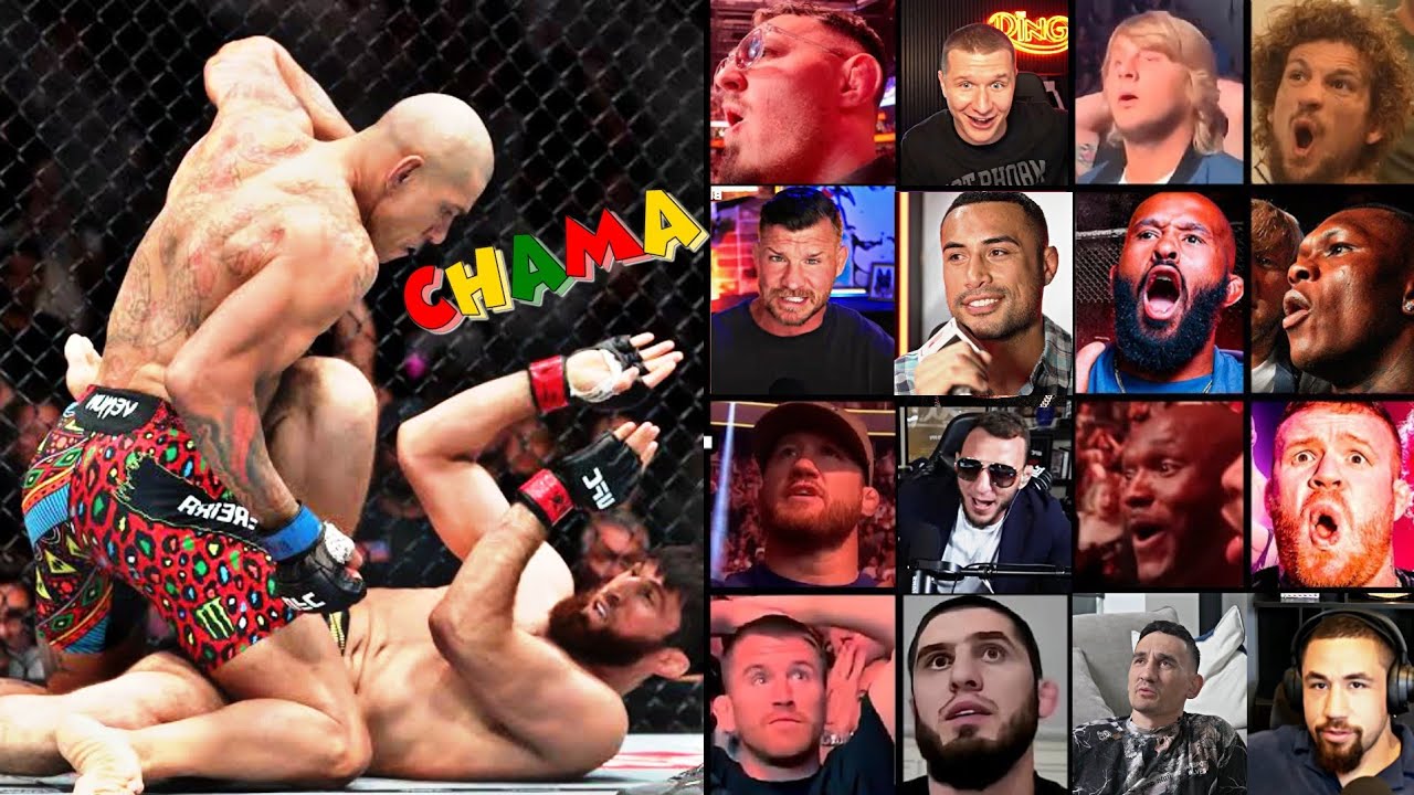 Fighters REACTIONS to Alex Pereira KNOCKED OUT Magomed Ankalaev 🗿🔥