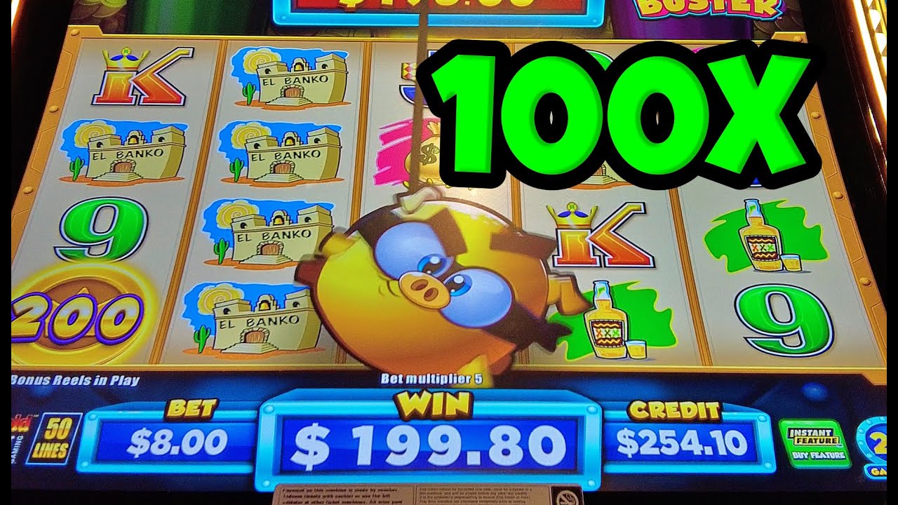 BIG WIN and live play on high limit Bank Buster!