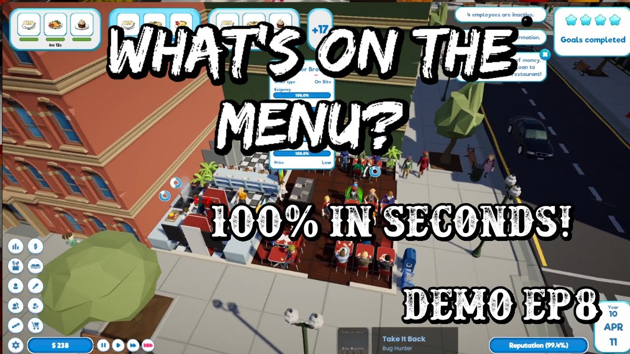 A Quick 100! What's on The Menu Demo EP8