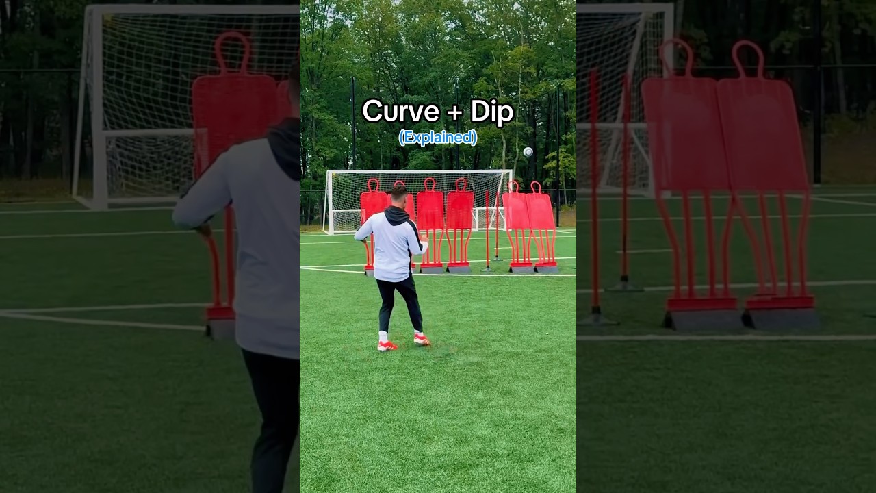 The Art of the Curve + Dip Free-Kick ☄️ #soccer #football
