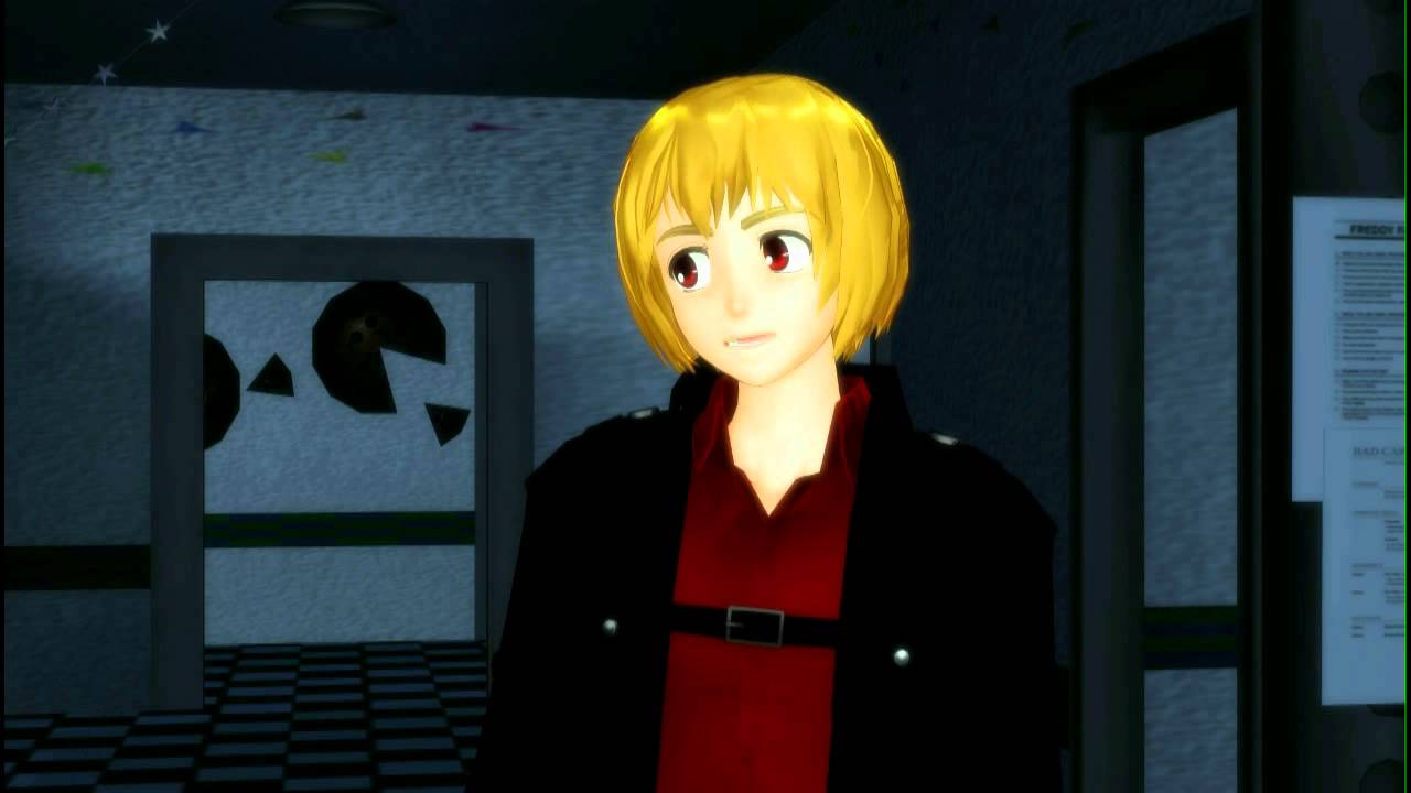 【進撃のMMD】SNK x FNAF 5am Prequel - Eren the Nightguard [+ Motion Link]