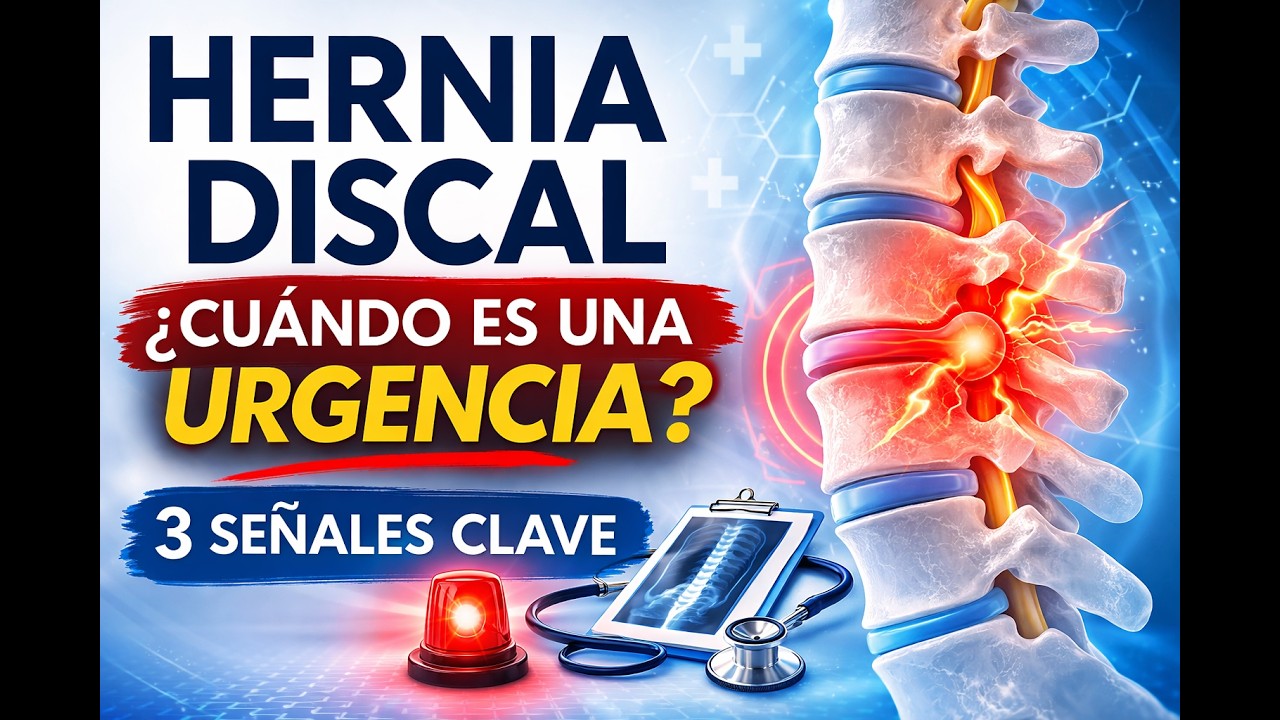 Hernia discal: 3 señales de urgencia que no debes ignorar