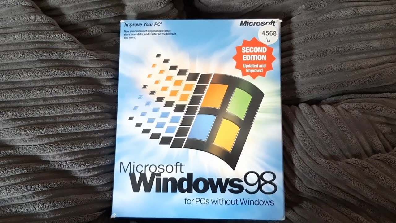 Windows 98 SE PC Big Box Unboxing