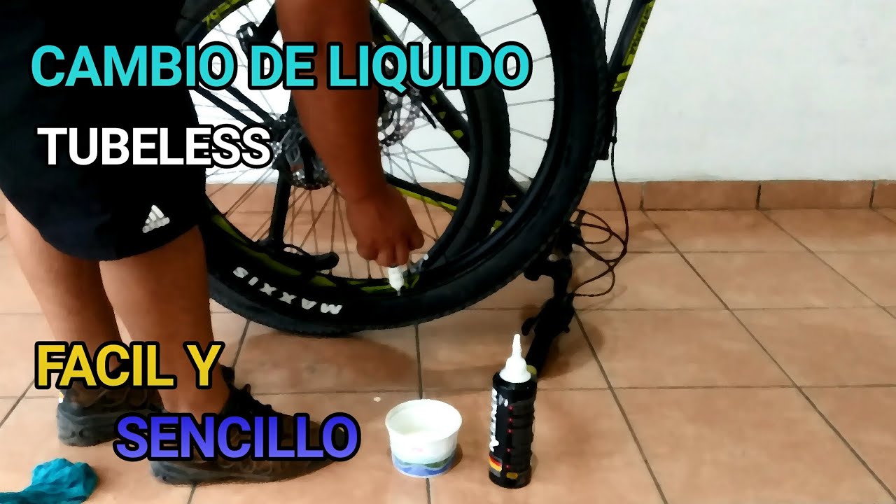 Como cambiar el Liquido Tubeless de tu bicicleta! || Giant Talón