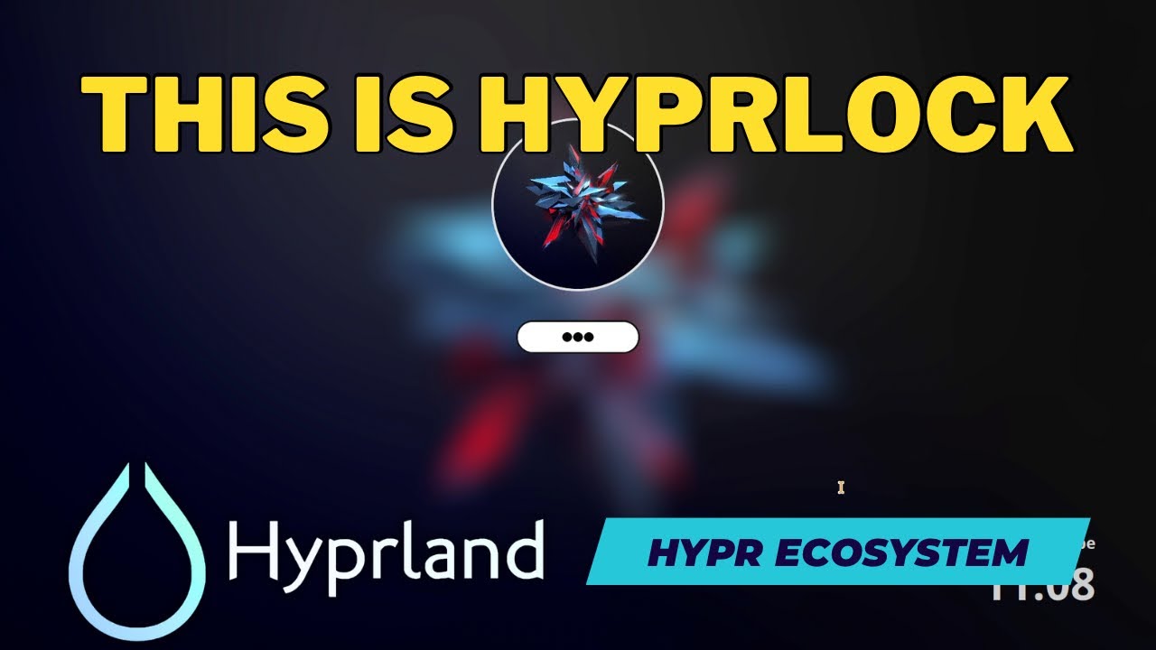 HYPRLOCK — блокировка экрана для HYPRLAND. Легко настраивается и ускоряется на GPU.
