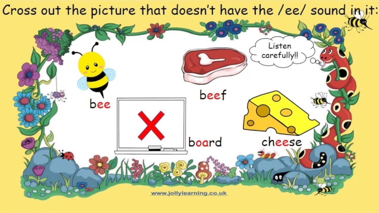 ee or sound Jolly Phonics #jollyphonics #sounds #letters #learning #learningenglish #digraphs