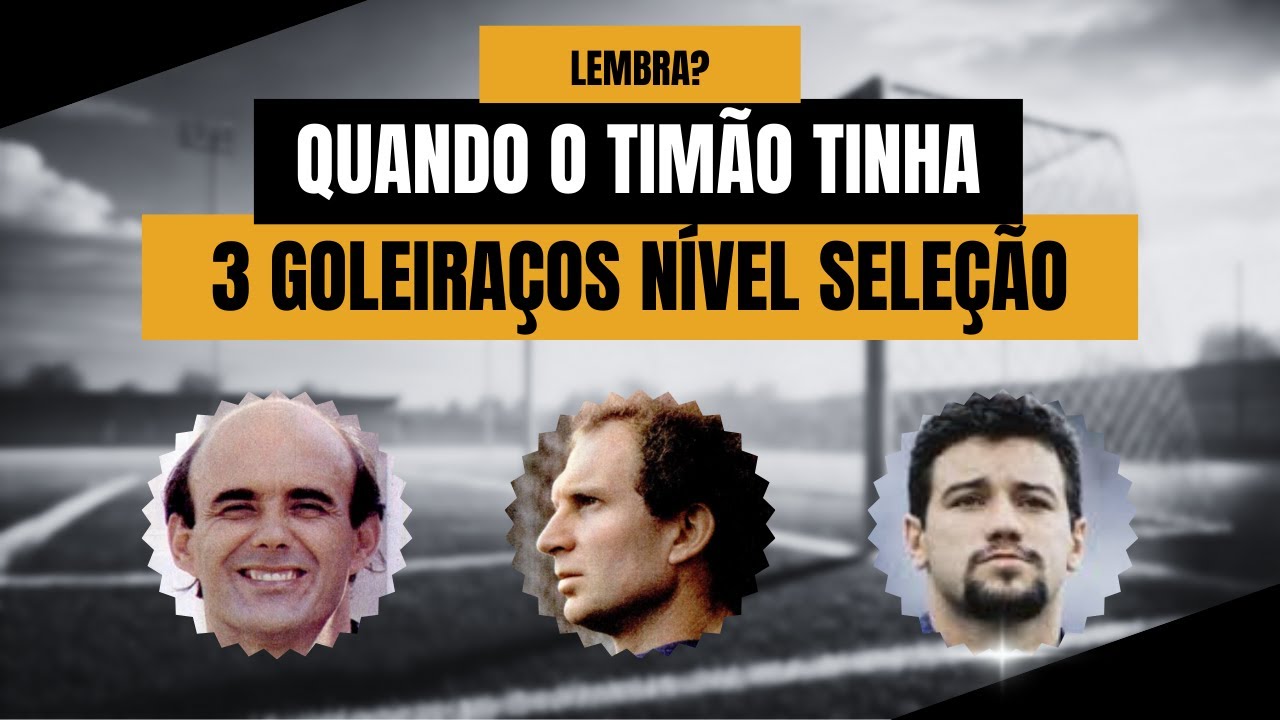 Três goleiraços disputando a posição no Corinthians em 1988: Ronaldo, Carlos e Waldir Peres