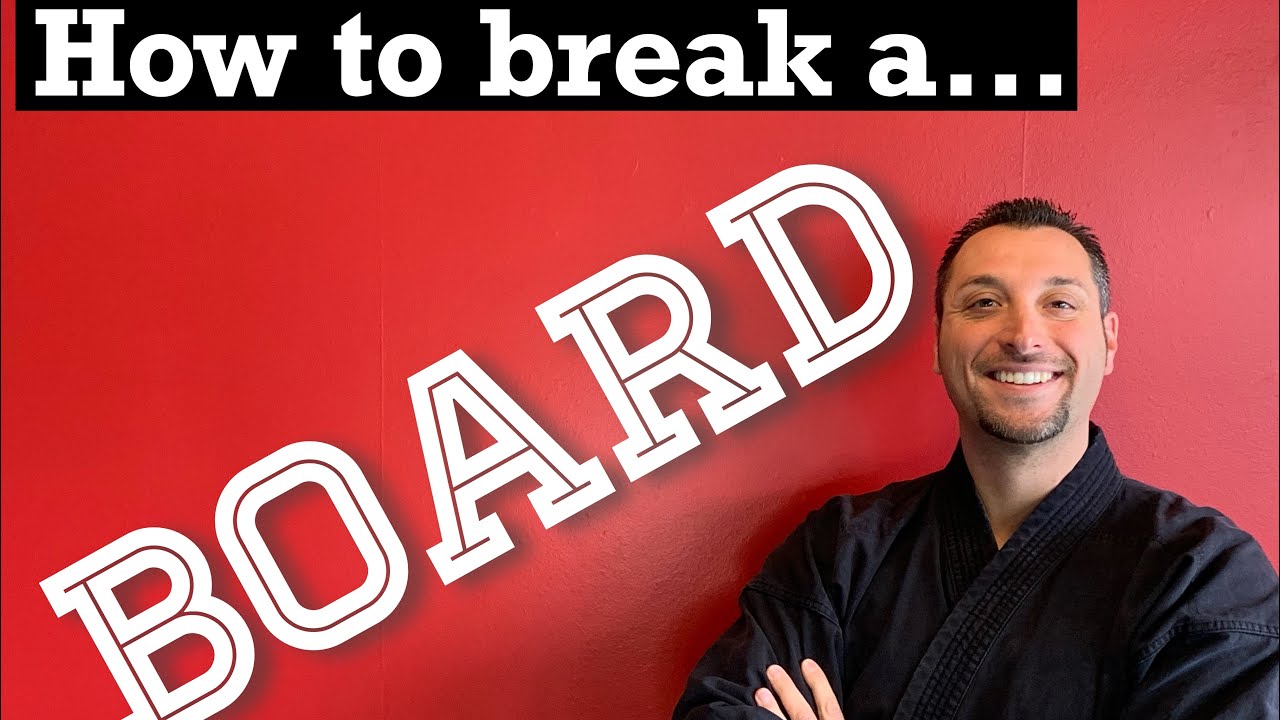 How to break a board.