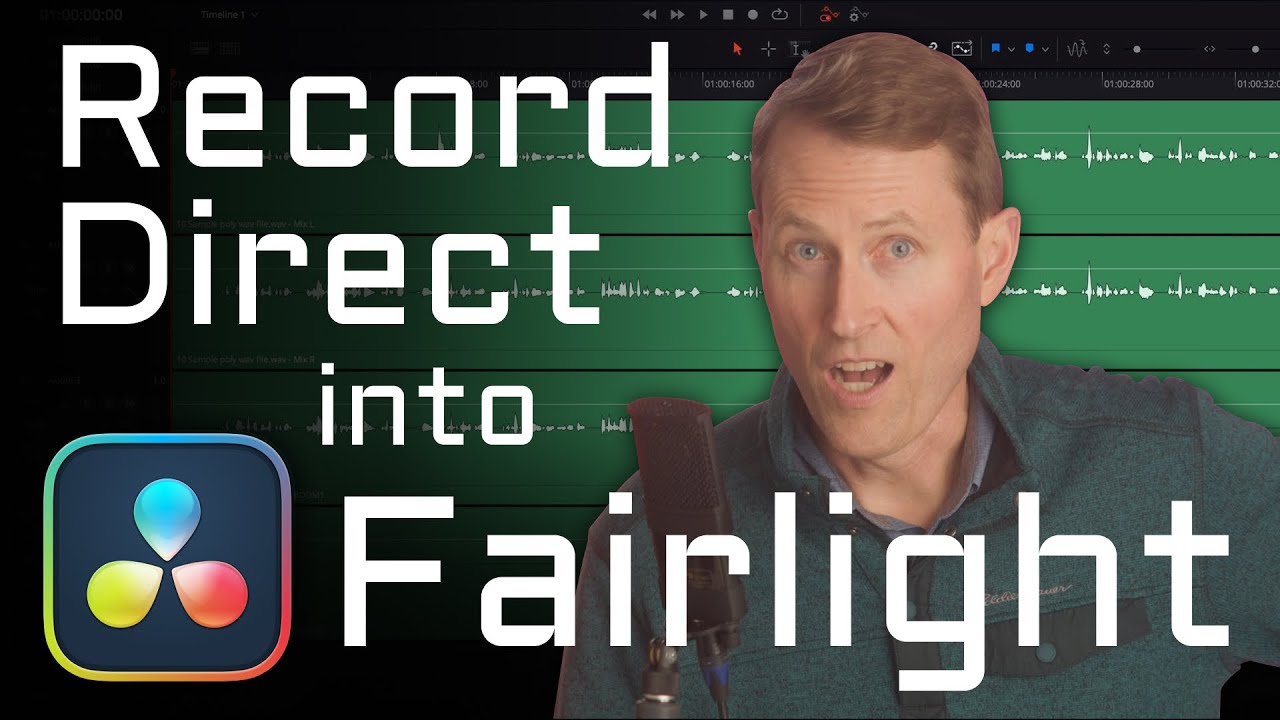 Record Audio Directly into DaVinci Resolve Fairlight! | Curtis Judd