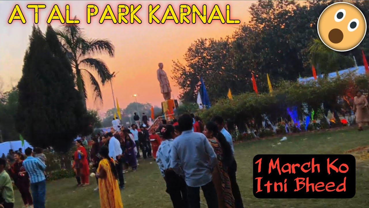Atal Park Karnal Flower Exhibition 😍 | Full Rush