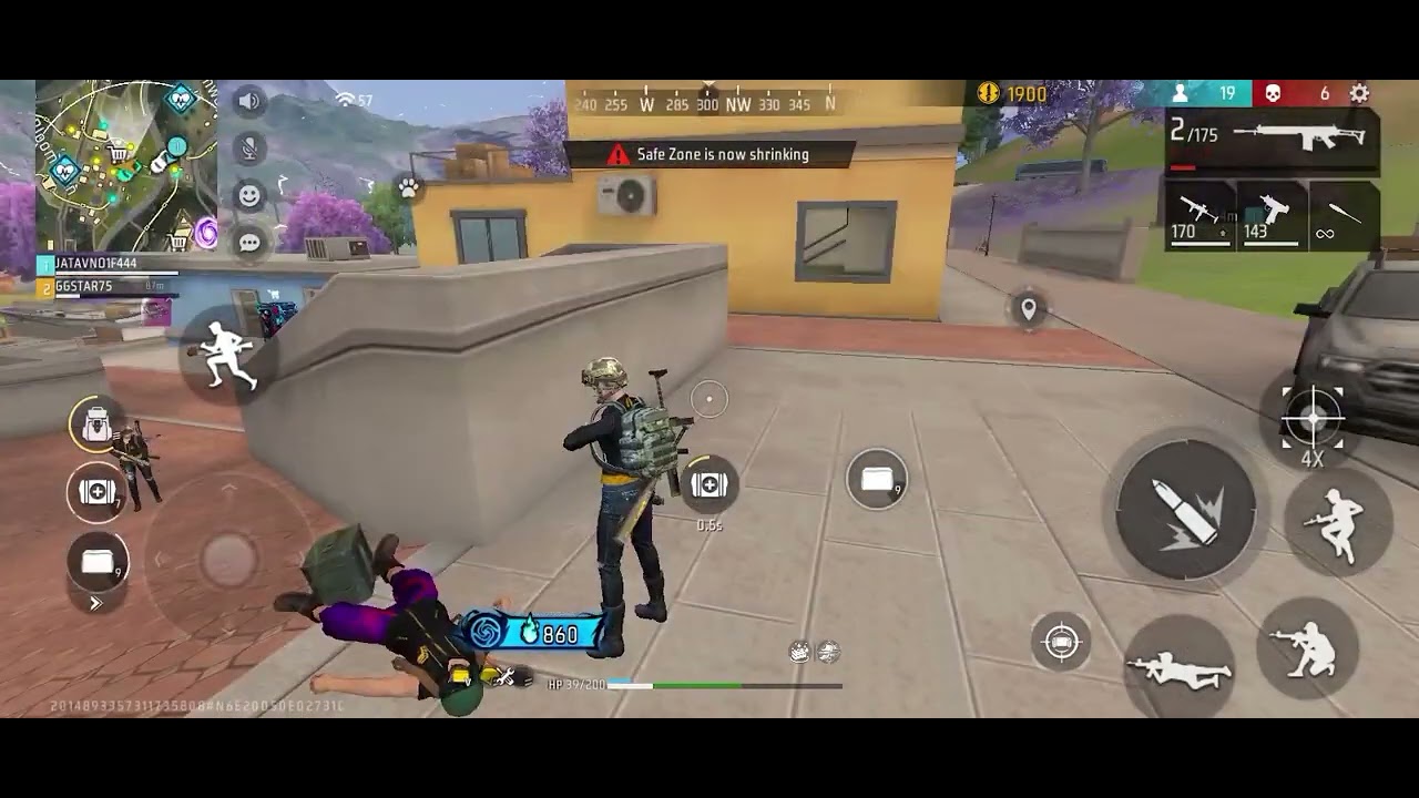 Free fire Berumuda map gameplay 10 kill headshot ak47 💫🪛 ||