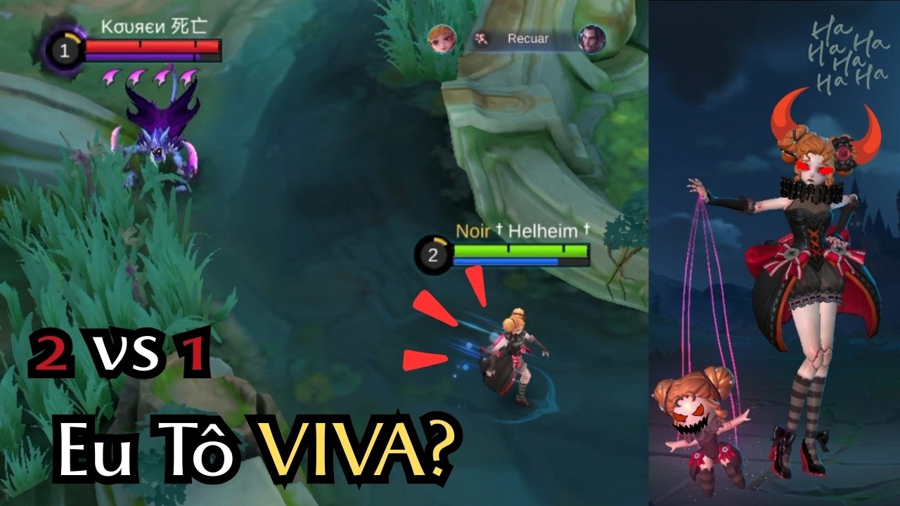 ÂNGELA MID VS 2 ASSASSINOS ft @FelipeOliveiramlbb e Hiroto | Angela gameplay