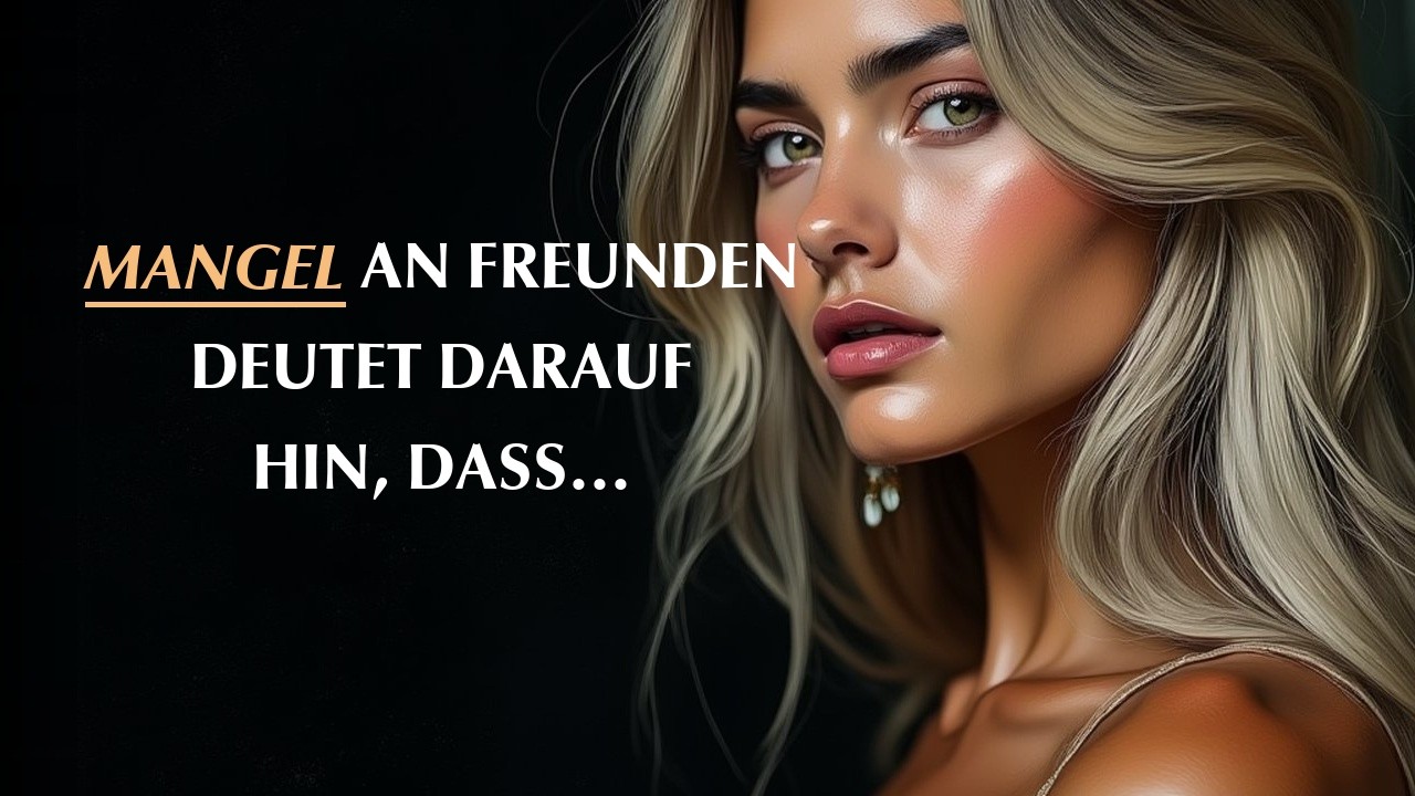 DAS bedeutet es wirklich, wenn du wenige Freunde hast!