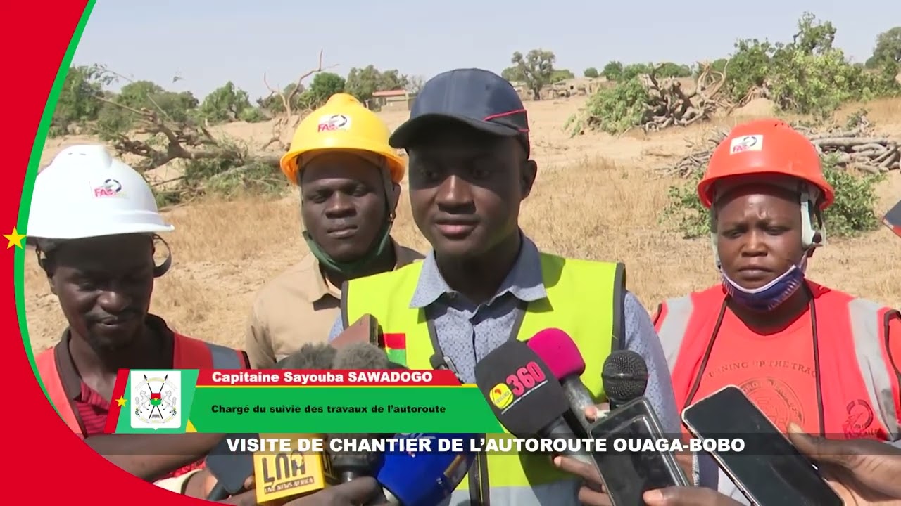 Visite du chantier de l'autoroute Ouaga-Bobo
