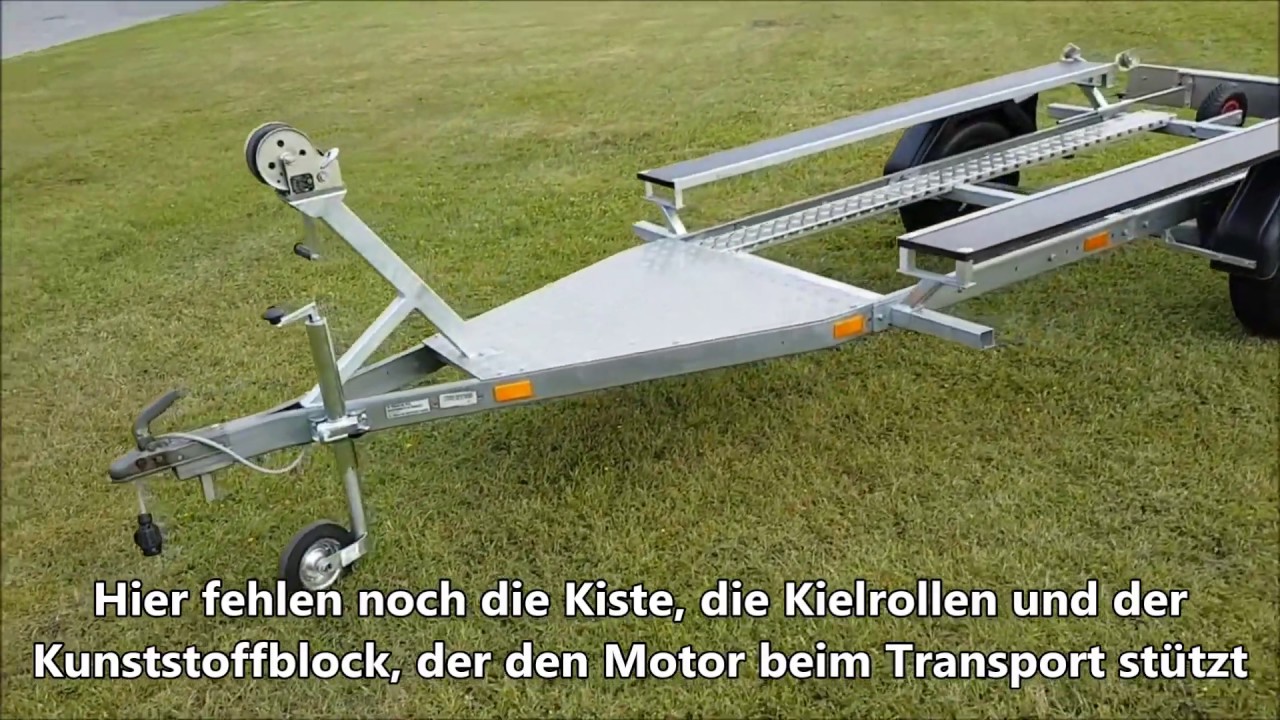 Schlauchboot Bootstrailer Eigenbau