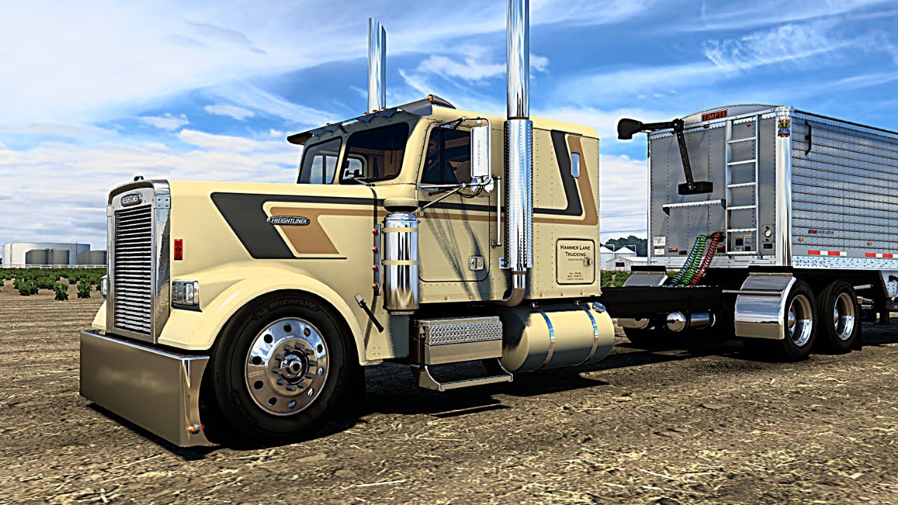 Freightliner FLC - (New Timpte Super Hopper) - American Truck Simulator ATS - Tyrone Pizzster Mods