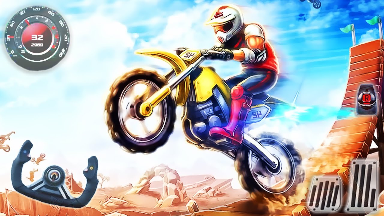 Motocross Moto Simulator 2023 - Motocross Dirt Bike Stunt Racing - Android GamePlay