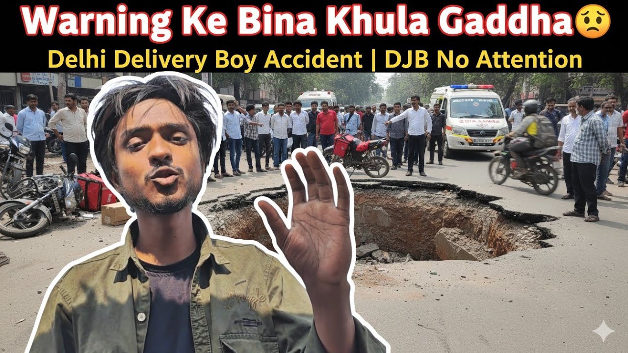 Delhi Dilevery boy accident full incident...? 