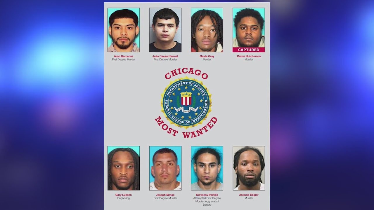 FBI shared its Chicago Most Wanted List