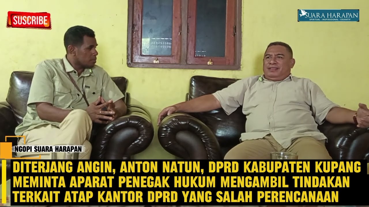 Diterjang Angin, Anton Natun Meminta APH Ambil Tindakan Terkait Atap Kantor DPRD Salah Perencanaan 