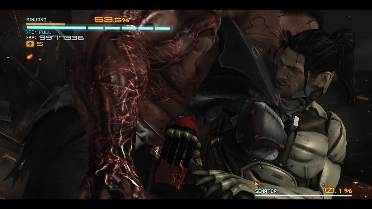 Armstrong gave Sam a rematch//Metal Gear Rising