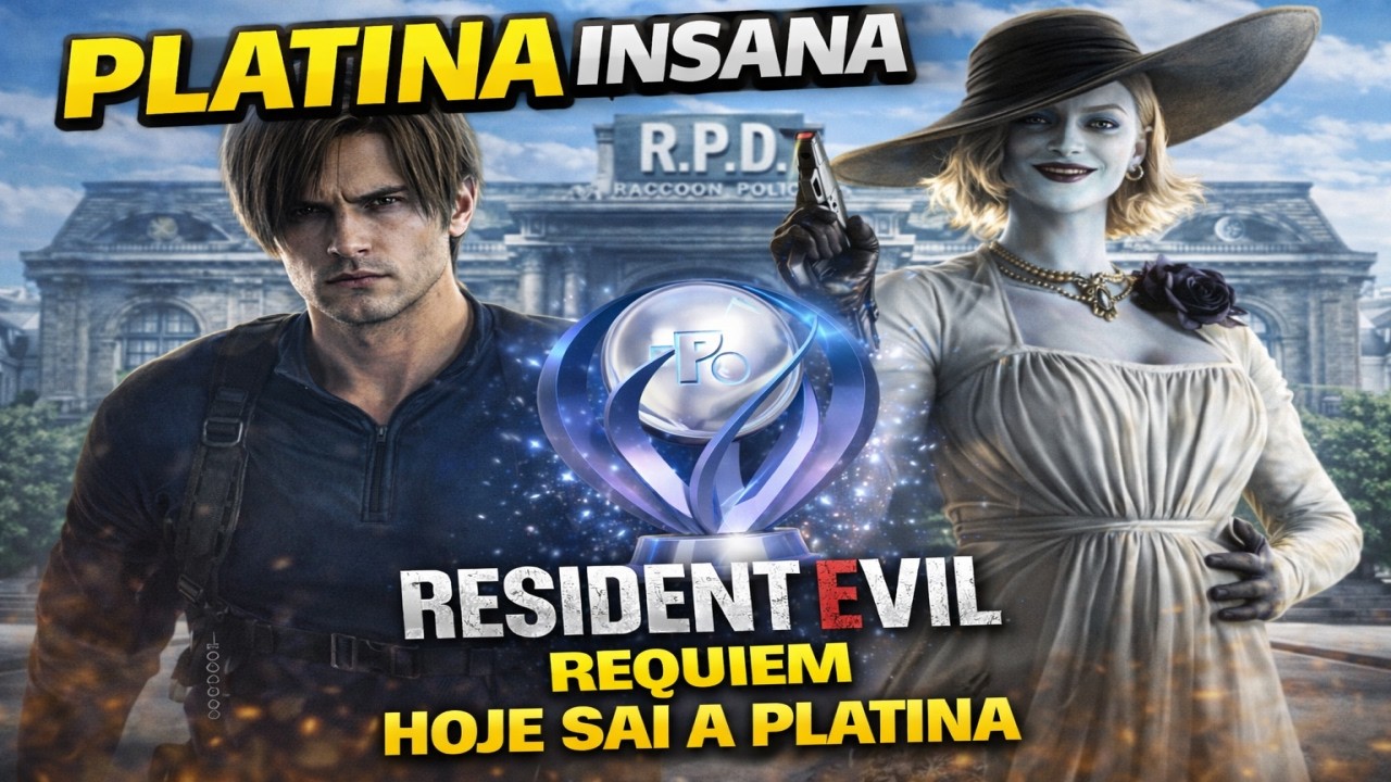Resident Evil Requiem DUBLADO EM PT-BR - A PLATINA SAI HOJE?