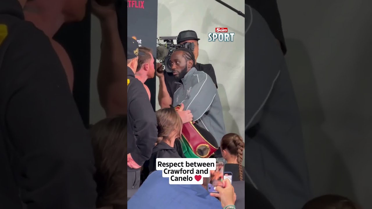 Classy Terence Crawford shows respect to Canelo Alvarez ❤️ - The Sun Sport