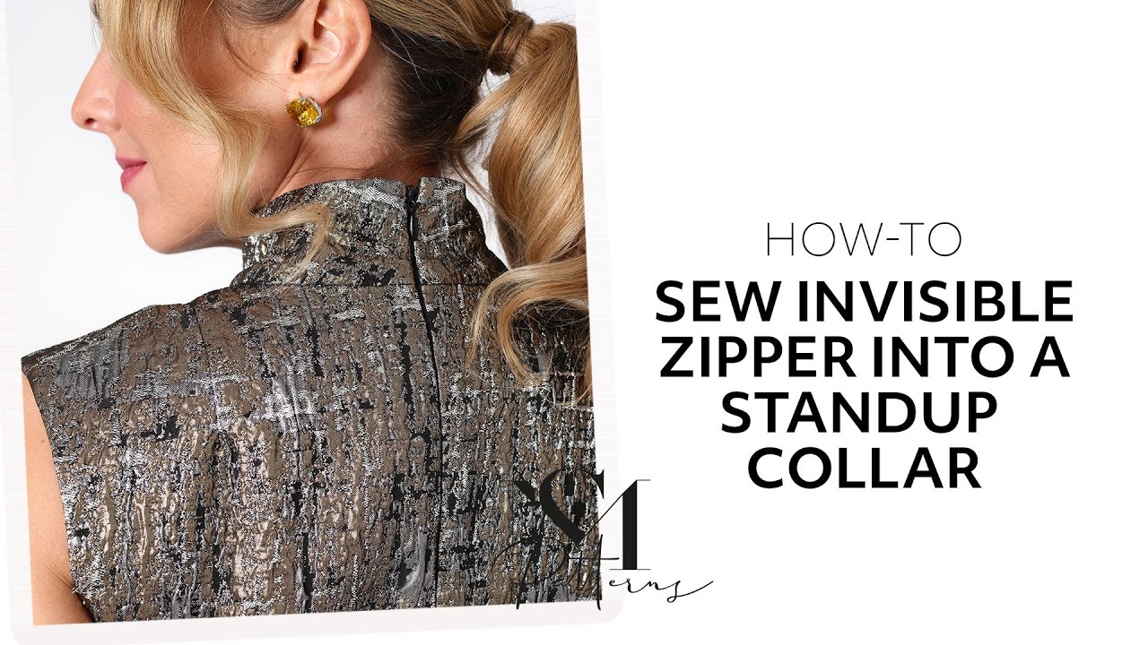 HOW TO sew an invisible zipper in a standup collar