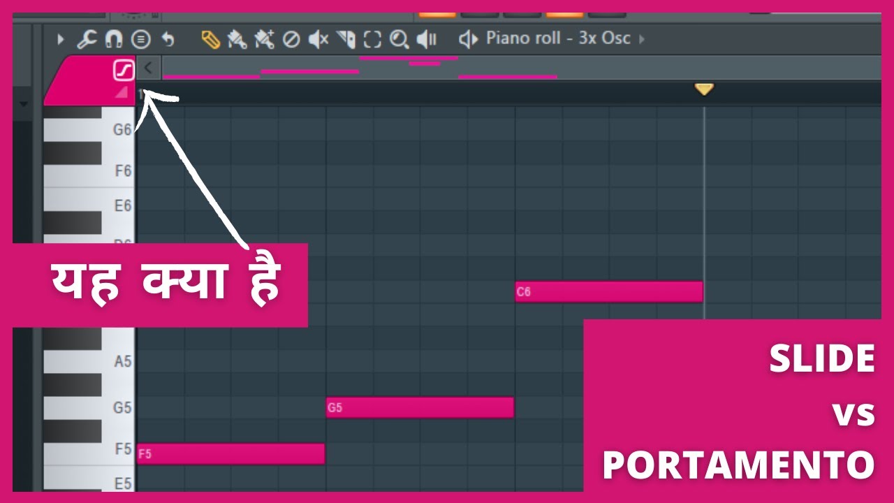 Slide & Portamento - FL Studio - Piano Roll - Hindi