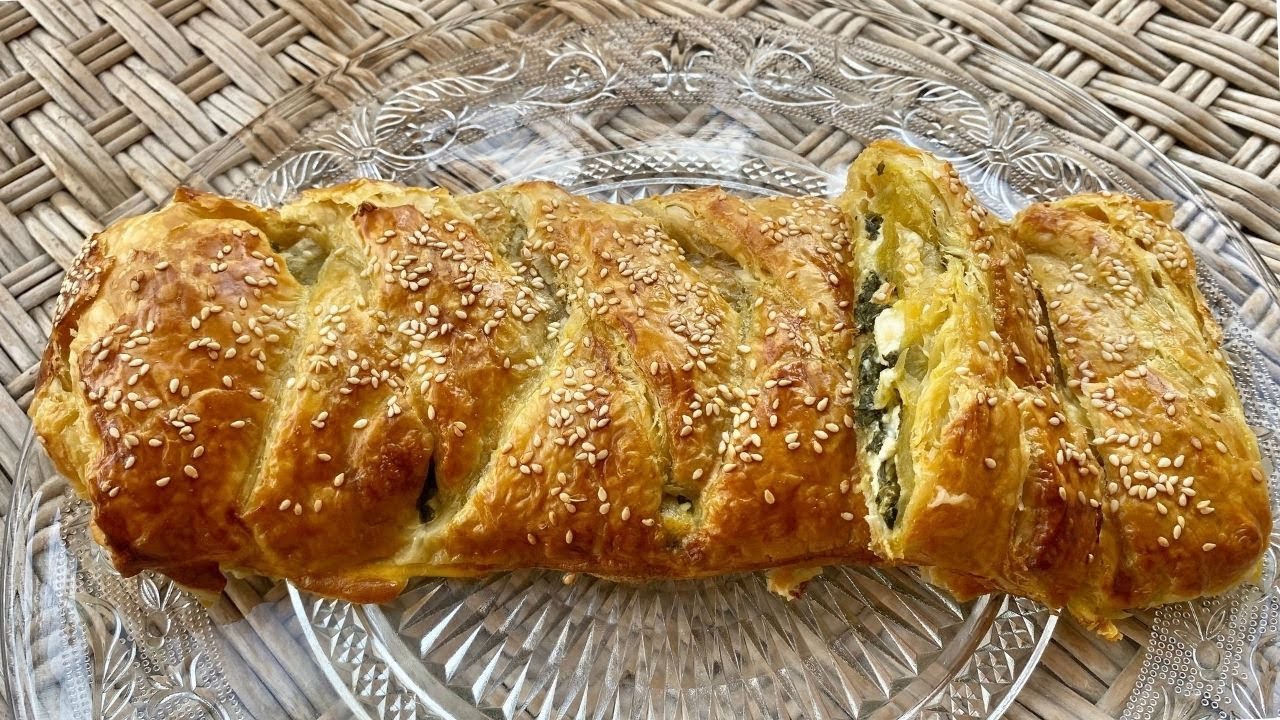 Pete Sfoliate me Spinaq. Byrek me Spinaq & Djathe | Puff Pastry with Spinach & Cheese