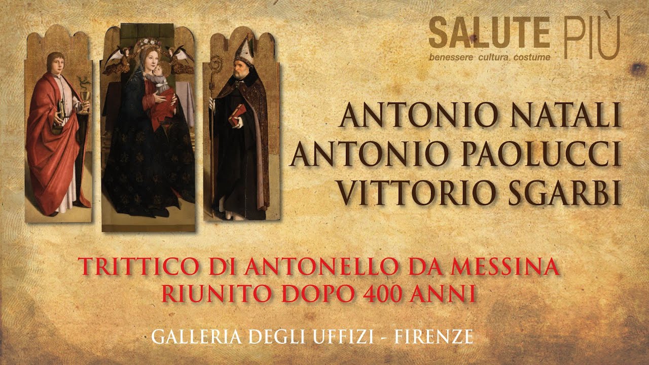GALLERIA degli UFFIZI: il TRITTICO di ANTONELLO da MESSINA