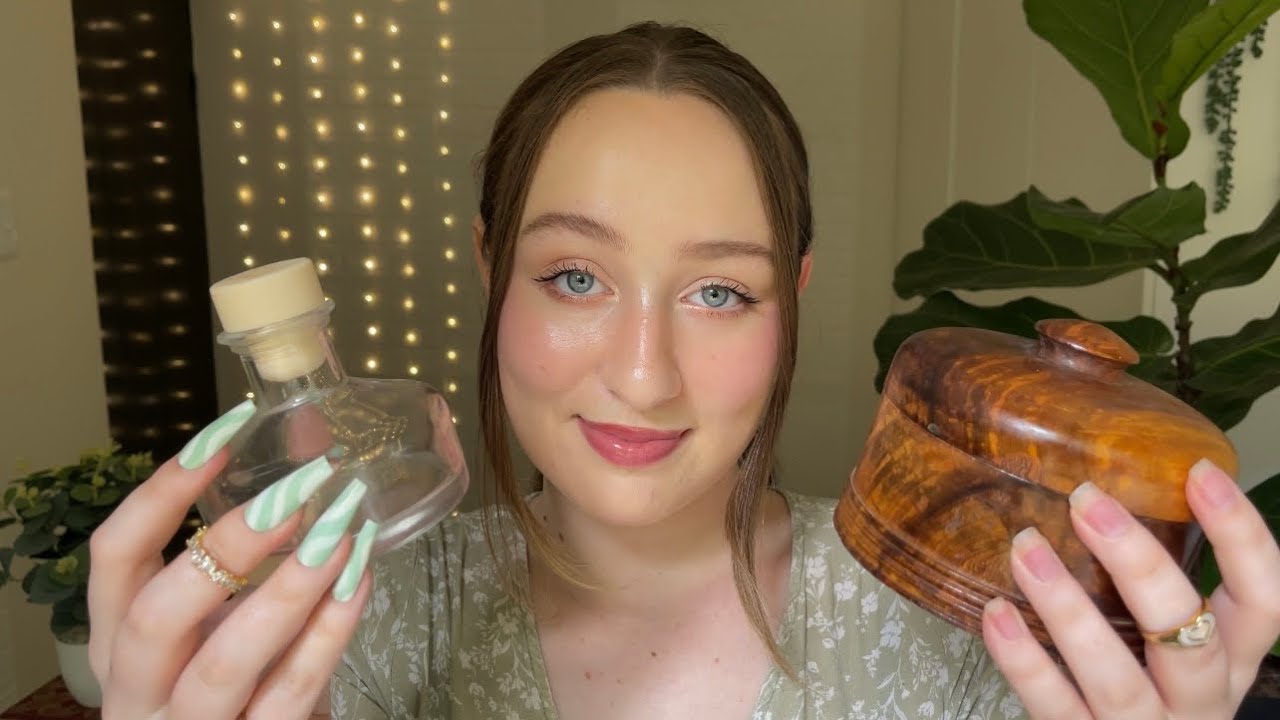 tapping with fake vs natural nails (asmr)
