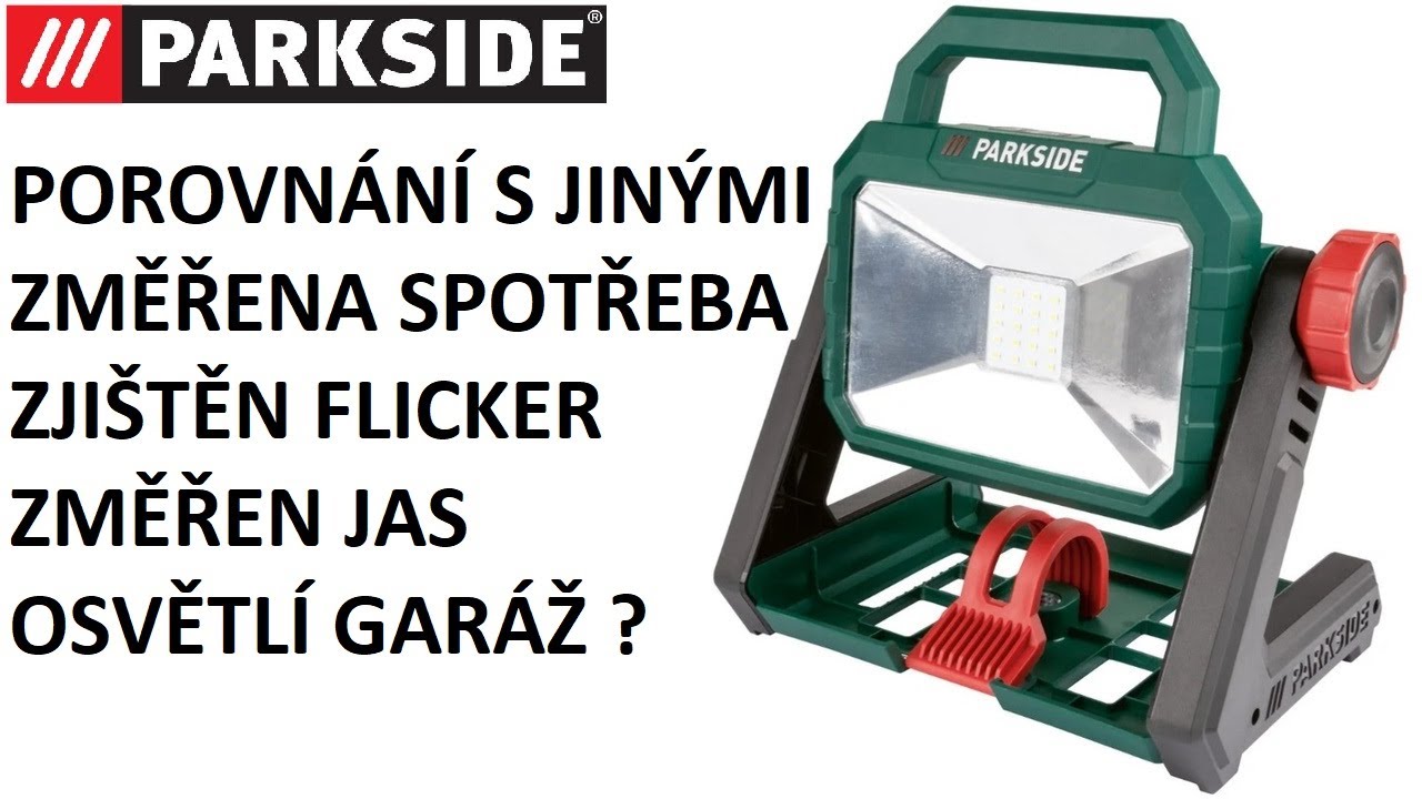 Parkside Aku 20W LED reflektor PLSA - RECENZE