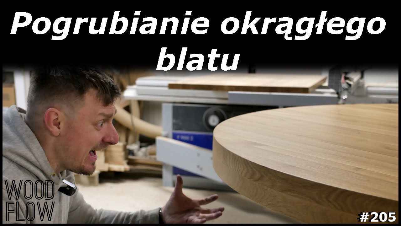 Jak pogrubić okrągły blat stołu | Imitacja grubego blatu | Pogrubiony blat | Koło z drewna