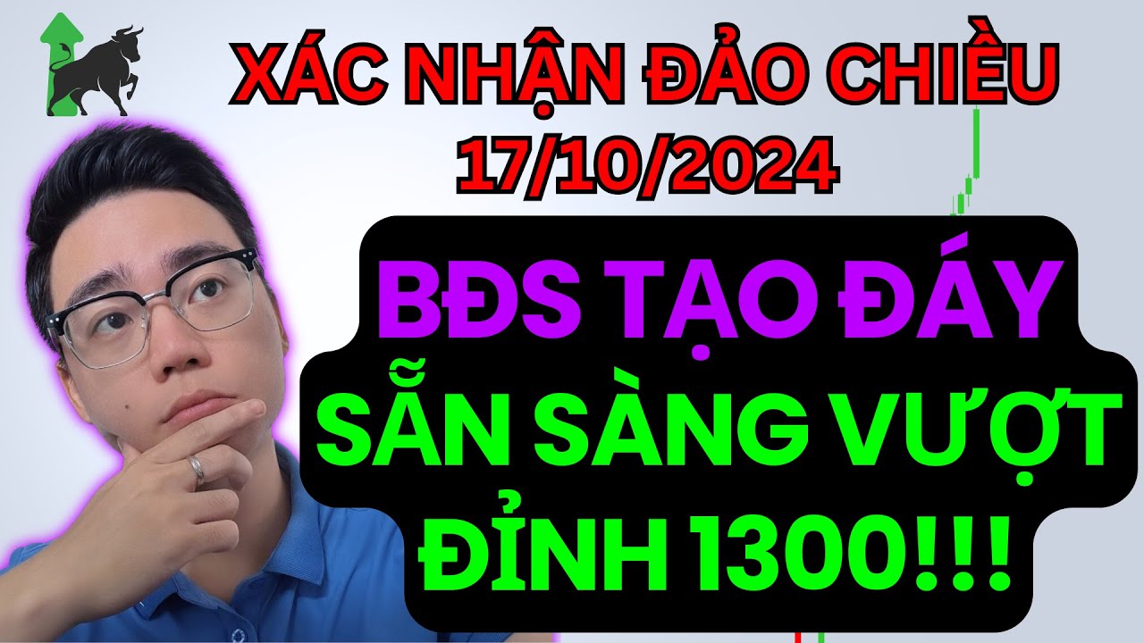 VNIndex xác nhận đảo chiều: Nhóm bất động sản tạo đáy!! Sẵn sàng vượt 1300!! - Tín ITP