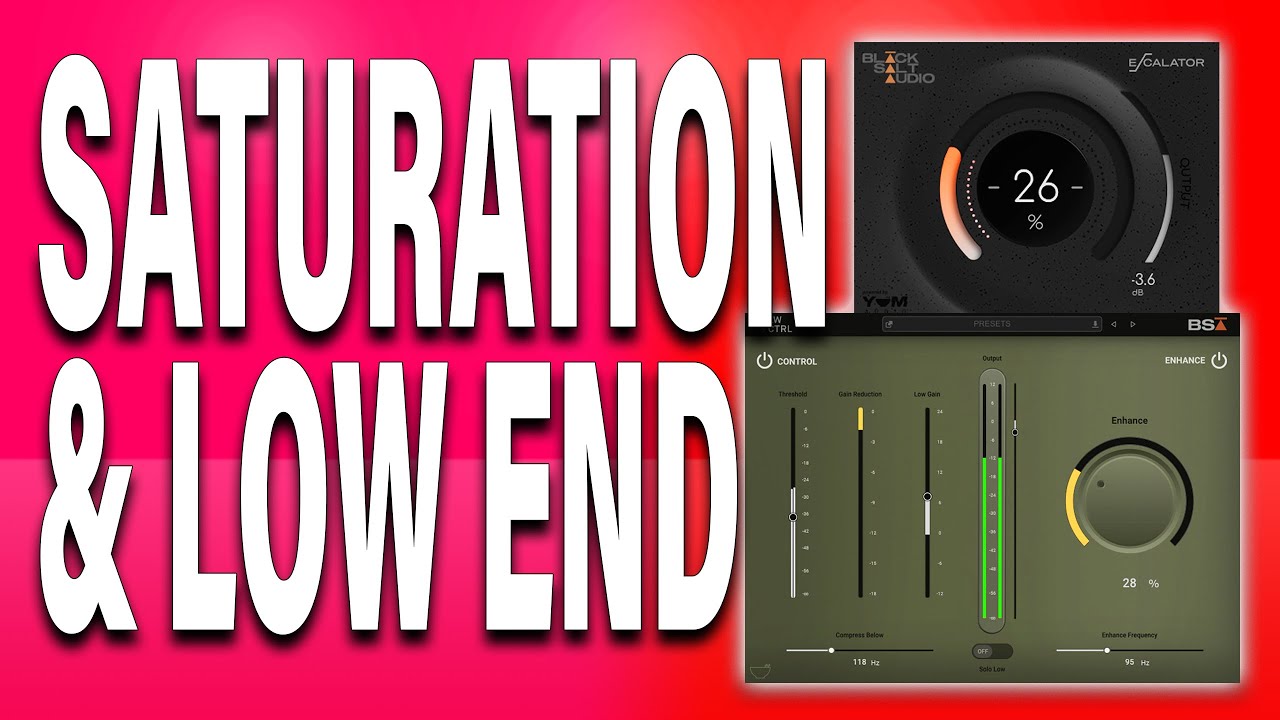 Make your mix sound fuller with Low Control & Escalator by Black Salt Audio