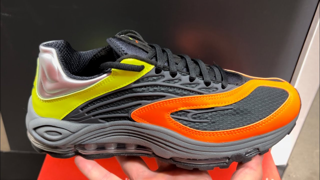 Nike Air Tuned Max Black Volt Orange Shoes