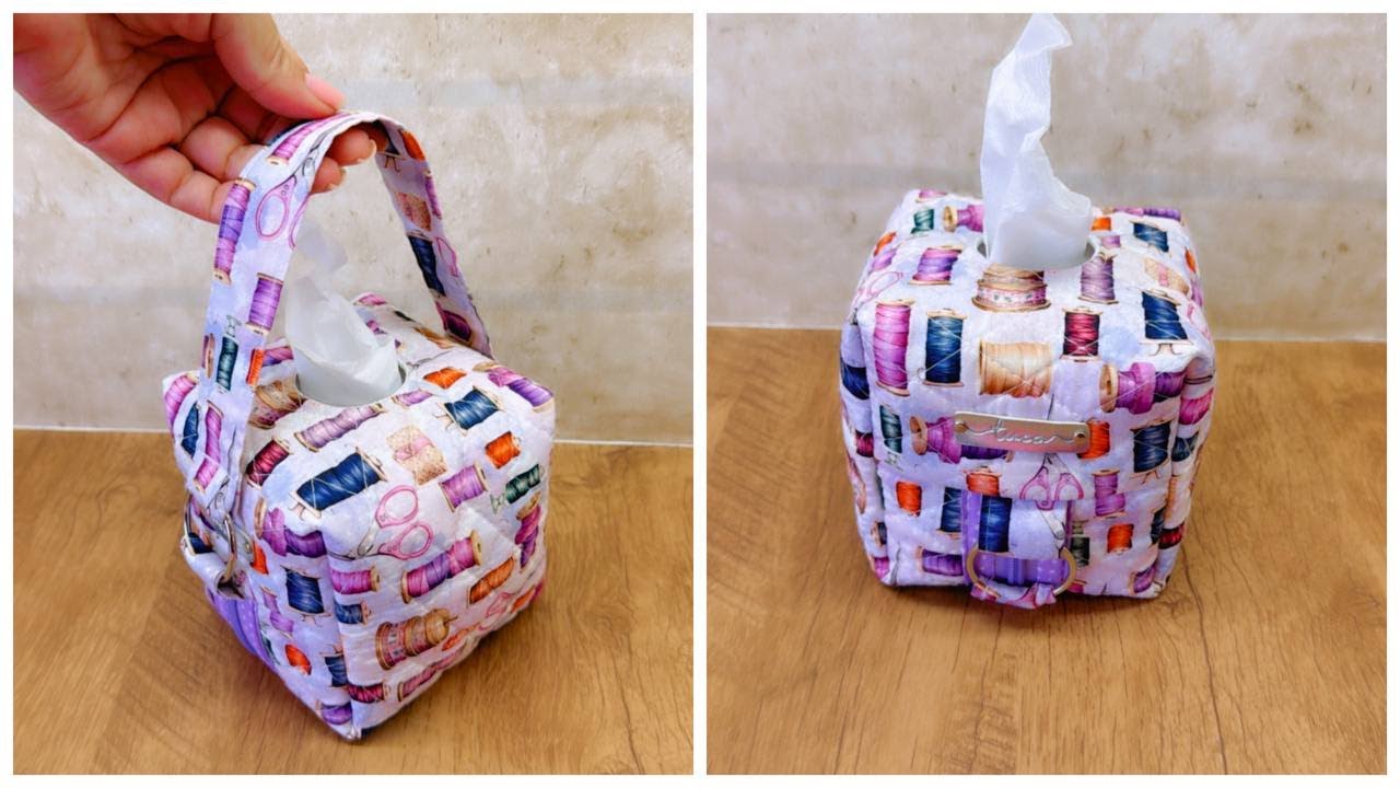 Como fazer PORTA PAPEL HIGIÊNICO muito Fácil e Rápido com MOLDE Grátis - Costura Criativa - DIY